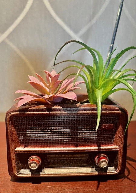 Retro Radio Succulant Pot