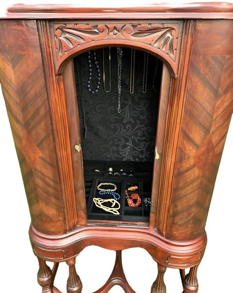 Art Deco Antique Jewelry Armoire