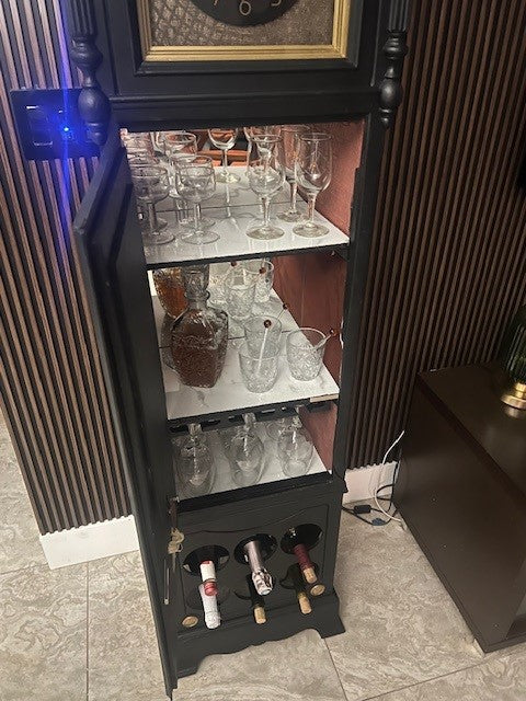 1930s Grandfather Clock/Wine Liquor Cabinet
