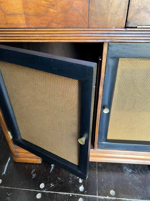 1940's Silvertone Radio Cabinet Refinished and Upgraded with new Sound System