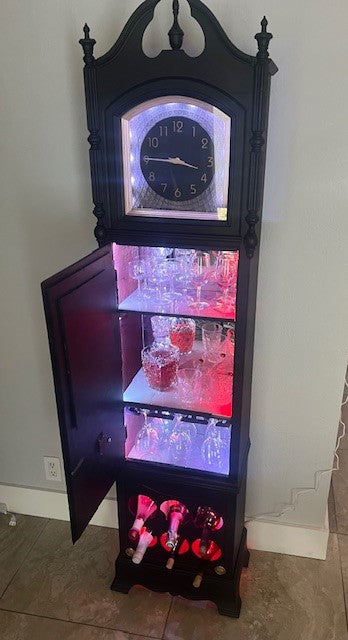 1930s Grandfather Clock/Wine Liquor Cabinet