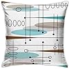 Mid Century Pillow Covers Atomic Stars Pillow Cases Retro Throw Pillow Cover for Couch Sofa Bed 18x18