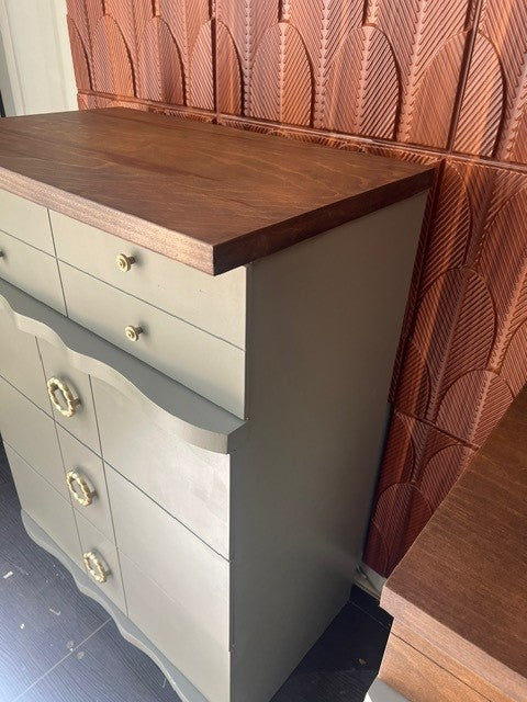 Refinished 1960's Vintage Mid-Century Modern Dresser Set