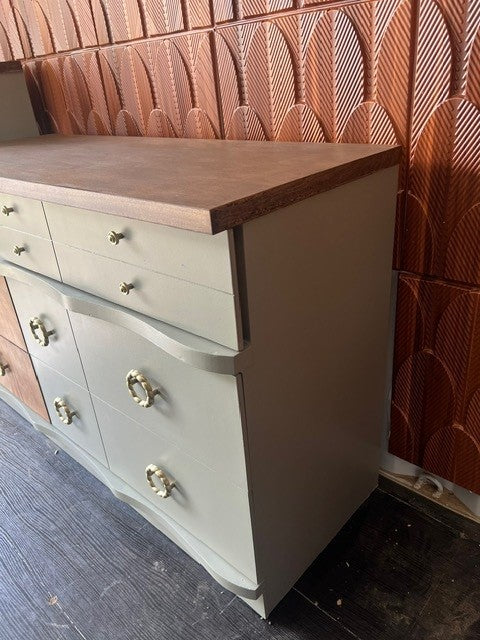 Refinished 1960's Vintage Mid-Century Modern Dresser Set