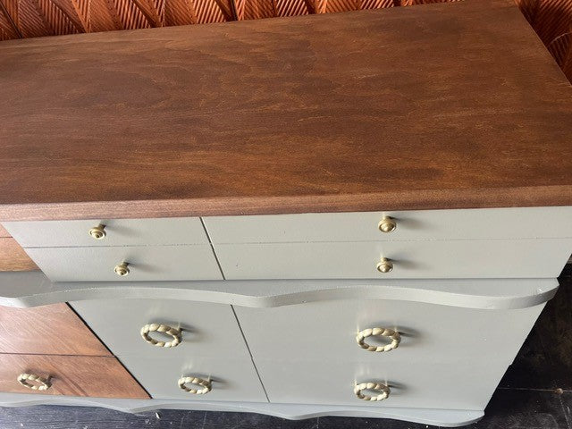 Refinished 1960's Vintage Mid-Century Modern Dresser Set