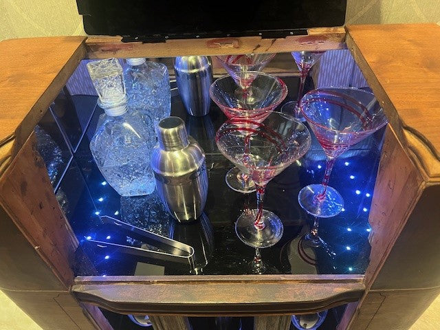 1940's Upcylced Art Deco Wine/Liquor Bar