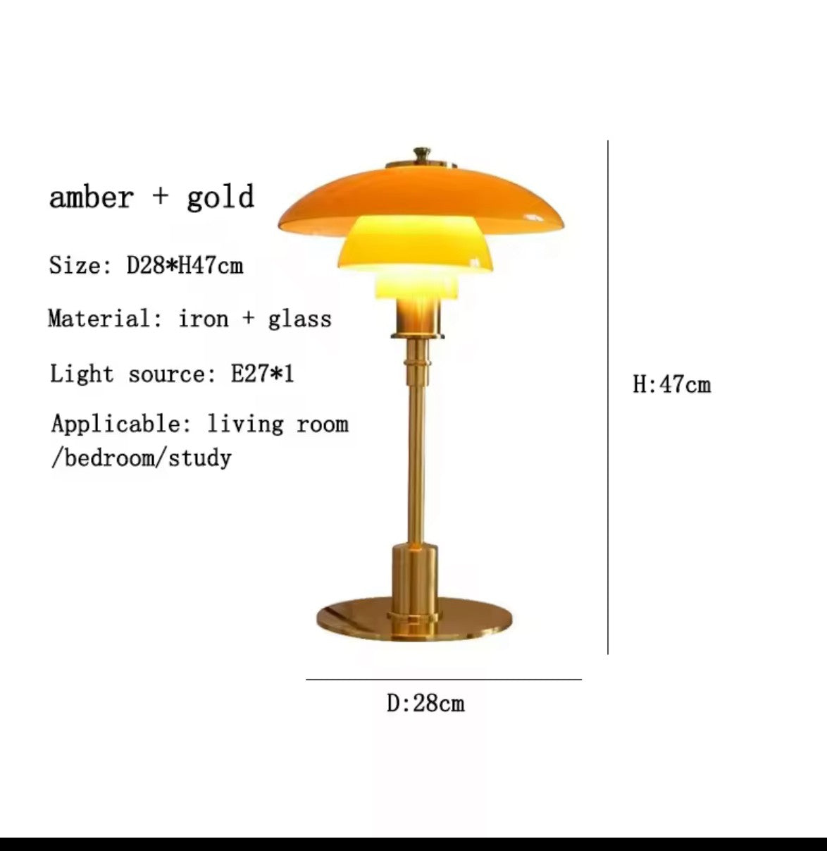 Retro Table Lamp Inspired by Paul Hemingsen's PH-3 1/2-2 1/2 Design in 1924